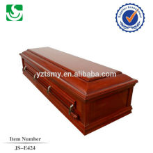 adult solid wood veneer coffin